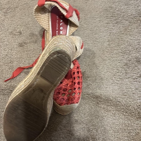 Palomitas Vibrant Red Espadrille Flats - Picture 2 of 2